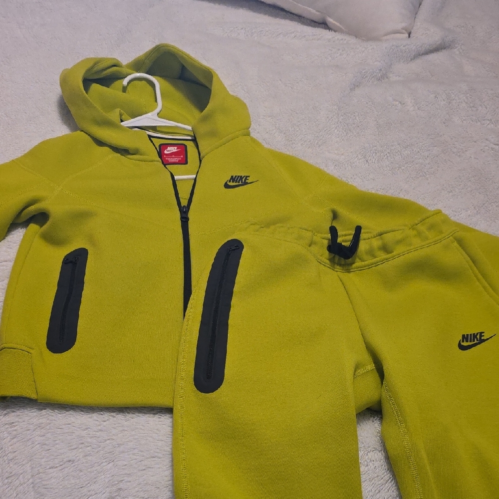 Nike Neon Green Tracksuit with Black Details